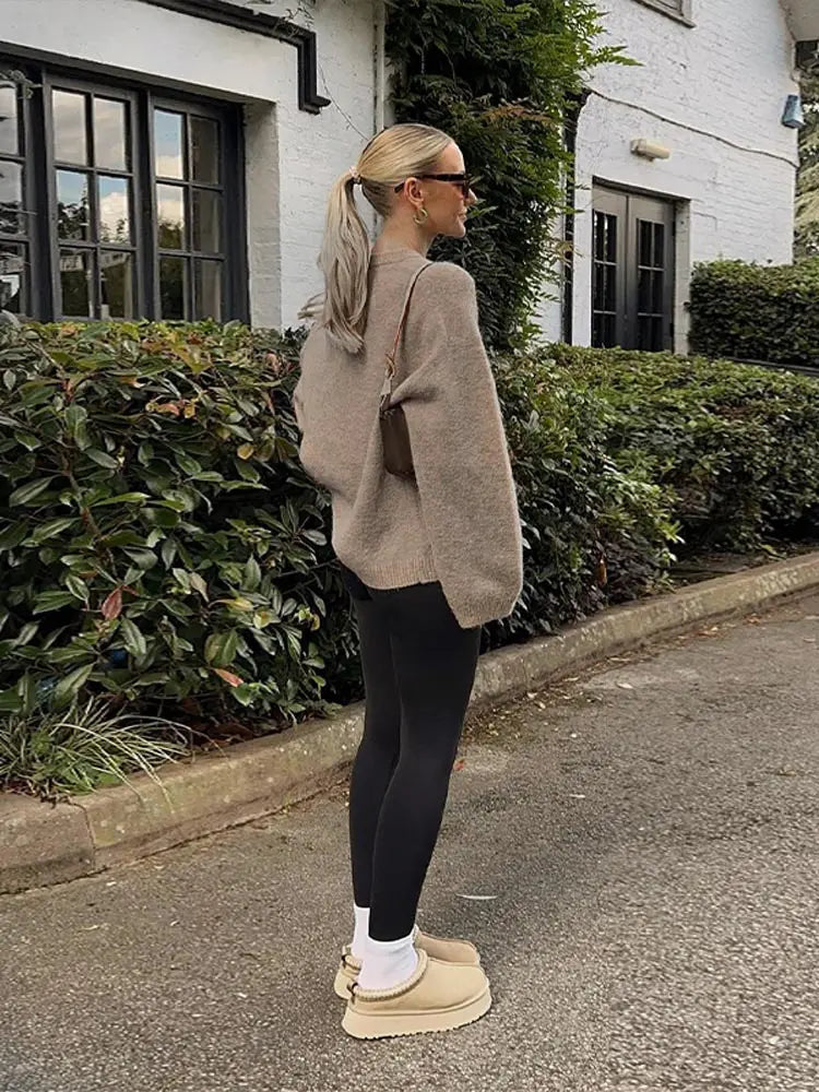 Oversized stickad tröja – Perfekt för en avslappnad och stilren look1