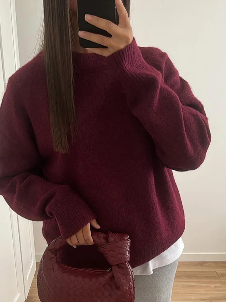 Oversized stickad tröja – Perfekt för en avslappnad och stilren look5