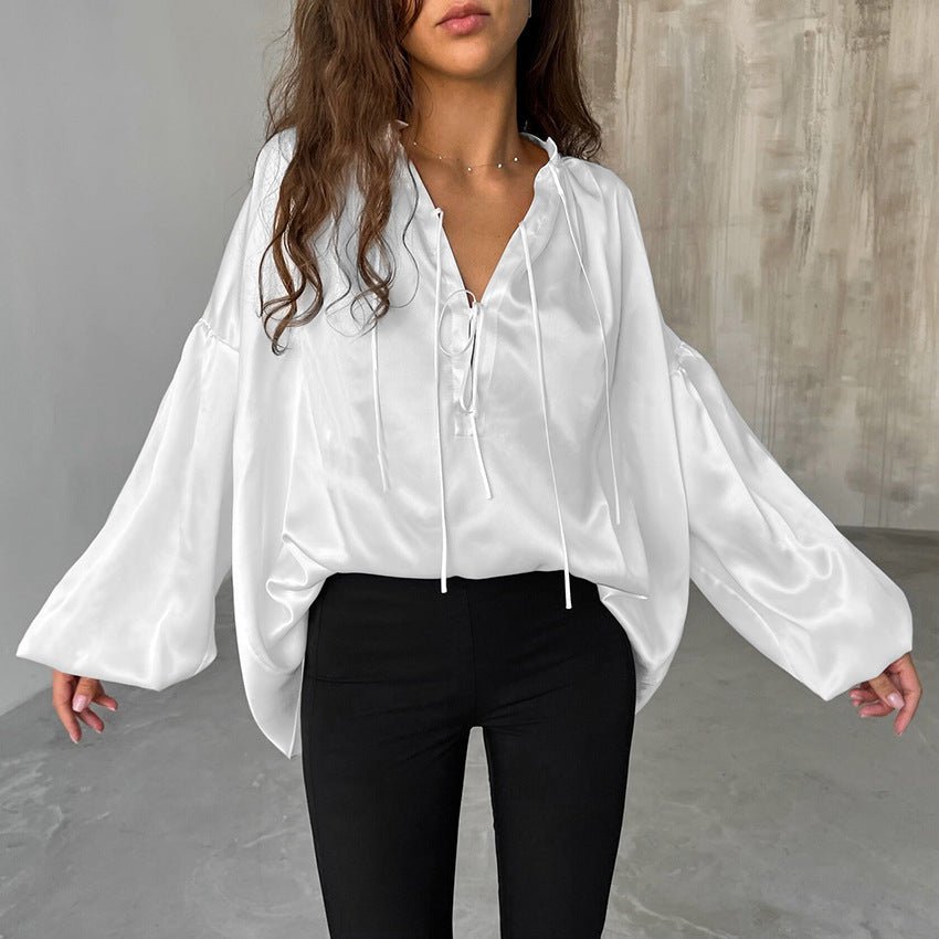 Damblus – 100 % satin – Smickrande passform – Mångsidig stil