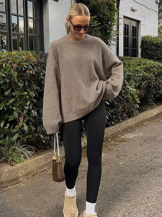 Oversized stickad tröja – Perfekt för en avslappnad och stilren look