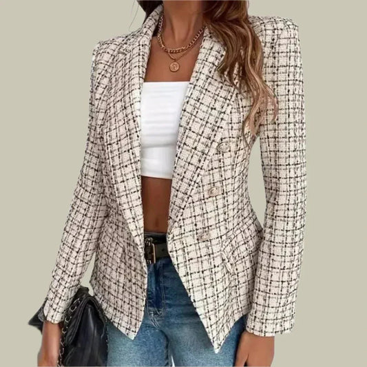 Elegant tweedblazer för tidlös stil och mångsidiga outfits