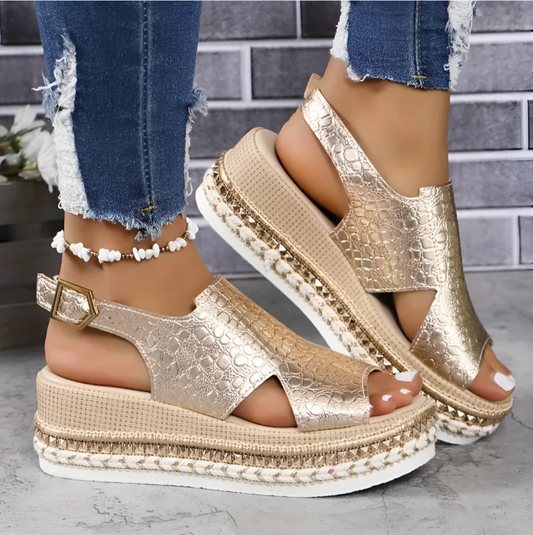 Dam sandaler – Bekväm passform – Halkfri sula – Elegant utseende
